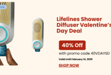 Lifelines Shower Diffuser valentine's Day Deal