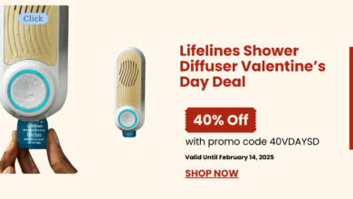 Lifelines Shower Diffuser valentine's Day Deal