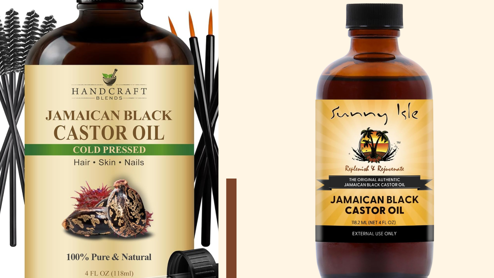 Jamaican Black Castor Oil: Handcrafted Blends vs. Sunny Isle